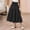 Black, variant on Wuxian Youth Girls Skirts Bohemian Solid Color High Waist Casual Ruffled Tiered Flowy Breathable Loose Fit Tunic Long Skirt Summer Comfortable A-Line Vacation Beach Dailywear,Black,4-5 Years