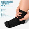 thumbnail image 6 of AMITOFO Bamboo Viscose Diabetic Socks for Women & Men, Wide Calf Socks with Non-Binding Loose Top,5 Pairs Diabetics Neuropathy Socks , Sizes 9-11, 6 of 7