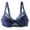 Blue, variant on Women's Lace Bra Sheer Balconette Underwire Unlined Everyday Bras Lingerie Push Up Plus Size Bras with Adjustable Shoulder Strap Large Size