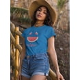 thumbnail image 2 of Buon Ferragosto Melon T-Shirt Women -Image by Shutterstock, Female Large, 2 of 4