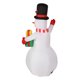 thumbnail image 5 of Christmas Blow Up Snowman, Rotating Colorful Lights Built In Fan Inflatable Snowman For Outdoor ANGGREK Otros, 5 of 8
