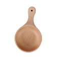 thumbnail image 4 of Tnarru Wooden Salad Bowl Round Sturdy with Handle Tableware for Home Kitchen Dining L L, 4 of 8