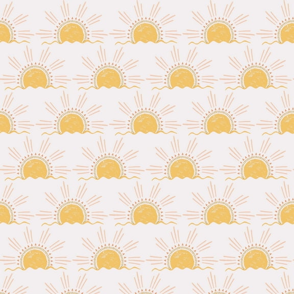 Tempaper Suns Yellow Removable Peel and Stick Wallpaper, 20.5" x 16.5'