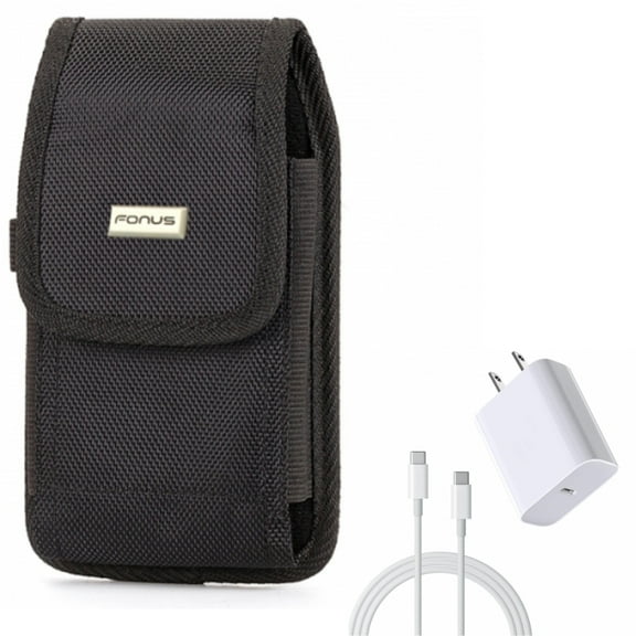 Holster Swivel Case Belt Clip with 6ft USB-C Cable PD Type-C 18W Fast Home Charger for Samsung Galaxy Note 9 8 20 Ultra 10 Plus A9 A73 5G A71 5G A70 A53 5G A52 5G A51 5G A50 A33 5G A30s A20