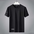 thumbnail image 5 of Shirts for Men, Mens Workout Shirts Sun Protection Athletic Short Sleeve Shirt Gym Running Swim Rash Guard Tops Black XL, 5 of 9