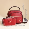 thumbnail image 3 of HGIEYS Vintage Leather Saddle Bag Purse for Women Small Tote Bag with Compartments Trendy Crossbody Purses for Women, 3 of 9