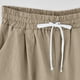 thumbnail image 5 of Pantalones casuales de lino y algodón de talla grande con estampado de cinco puntos para mujer Pompotops ulkah938030, 5 of 6