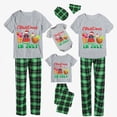 thumbnail image 2 of Pijamas familiares navideños a juego, conjuntos de pijamas de Papá Noel en julio, gris, 2 of 3