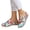White, variant on Women's Suede Clogs with Arch Support Floral Embroidery Slip On Wedge Platform Sandals Non Slip Close Toe Slides Blue Size 6.5