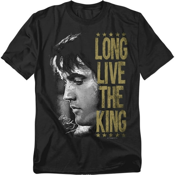Elvis Presley Men's Long Live The King T-shirt XXX-Large Black