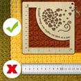 thumbnail image 3 of 1pc Wooden Square Frame Crochet Ruler Knitting Needle Gauge Heart 13x13x0.5cm, 3 of 6