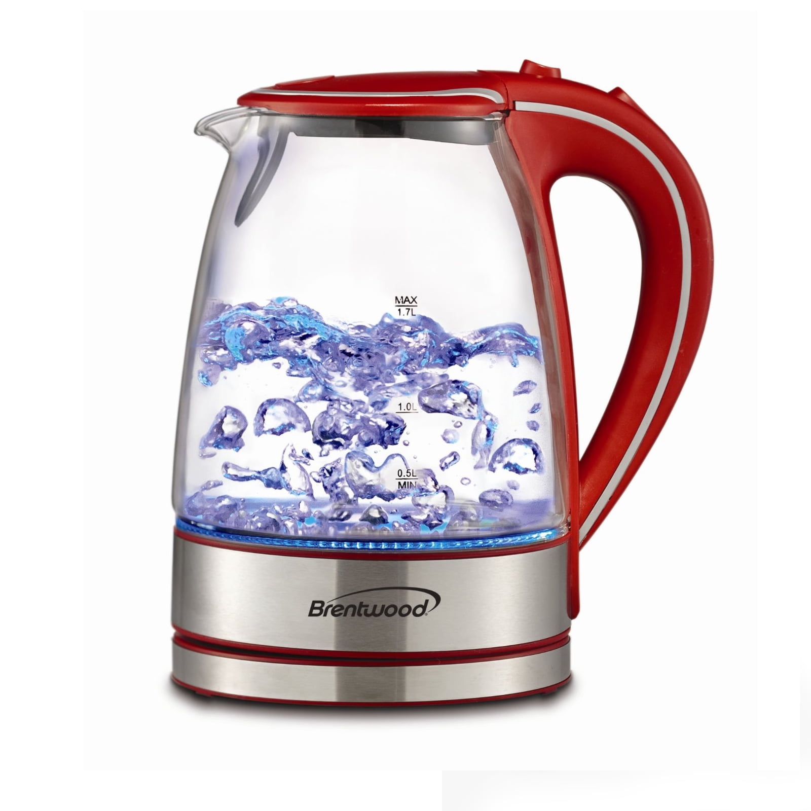 Brentwood Tempered Glass Tea Kettles, 1.7-Liter, Purple - Walmart.com
