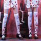 thumbnail image 3 of 2 pares Bloody Nurse Halloween COS Calcetines Halloween Bloody Sock Rojo Verde, 3 of 5