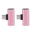 thumbnail image 3 of USB Adapter, Easy To Use 5 Colors Choice Foldability 2 In 1 Converter Splitter Aluminum Case Material  For Remote For Charging For Calling Silver,Black,Gold,Red,Pink, 3 of 8