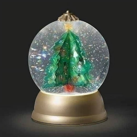 Roman Swirl Dome Christmas, 5.7-inch Height, Plastic, LED