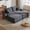 Grey, variant on 70" Oversized Double Chaise Lounge Chair, Upholstered Boneless Cloud Couch with Cup Holders, Deep Seat Sleeper Loveseat Chair for Living Room, Black