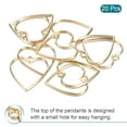 thumbnail image 3 of Uxcell Heart Shape Hollow Resin Pendants Frames for DIY Crafts Gold Tone 20 Pack, 3 of 5