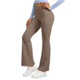 thumbnail image 2 of Women's Workout Flared Leggings High Waisted Bootcut Yoga Pants Casual No Front Seam Tummy Control Stretchy Butt Lifting Yoga Pants, 2 of 7