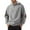 Light Gray, variant on LUOGENLI Men's Fashion Hoodies Casual Pullover Hooded Sweatshirt Warm Lined Athletic Comfort Fit Outdoor Sportswear Jacket Hoodies for Men Carhartt White Blue Size XXXL