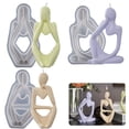 thumbnail image 4 of 3PCS Thinkers Portrait Ornaments Epoxy Resin Silicone Mold Simple European Abstract Body Candle Mold Resin Silicone Mold, 4 of 8