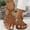 Brown, variant on Comfort Sandals for Women , Work Platform Ankle Strap Open Toe Summer Shoes Sandals Brown Size 5.5