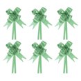 thumbnail image 1 of Unique Bargains 8' Pull Bows Gift Wrapping Pull Bow Rose Pattern Baskets Present Bows Knot Ribbon Green 300 Pcs, 1 of 6