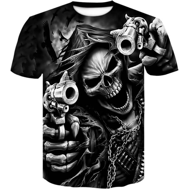 Playeras de calaveras para hombre sale