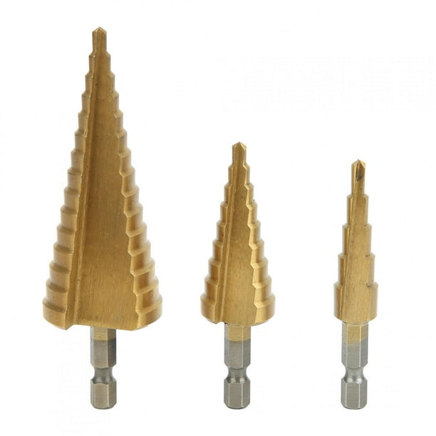 Hex Shank Step Cone Drill Step Drill Bit Durable Hole Cutter