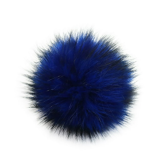 Jindong DIY Knitting Hats Accessires-Faux Fake Fur Pom Pom Ball with Press Button