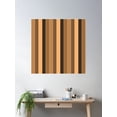 thumbnail image 2 of Vertical Striped Pattern Of Different Colors Poster Wall Art, Modern Wall Decor For Living Room Bedroom, 16x16 UNFRAMED, 2 of 3