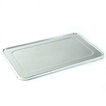 VeZee Disposable Aluminum Lids for Full Size Deep Baking Pan Pack of 50