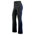 thumbnail image 2 of Women's Fanatics Black Atlanta Braves Studio Fitted Flared Leggings, 2 of 3