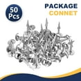 thumbnail image 3 of Uxcell 50 Pack Upholstery Nails, 8x17.8mm Upholstery Tacks Furniture Tacks Round Head Decorative Tack with Barb for Sofas Beds DIY Project, Silver, 3 of 7