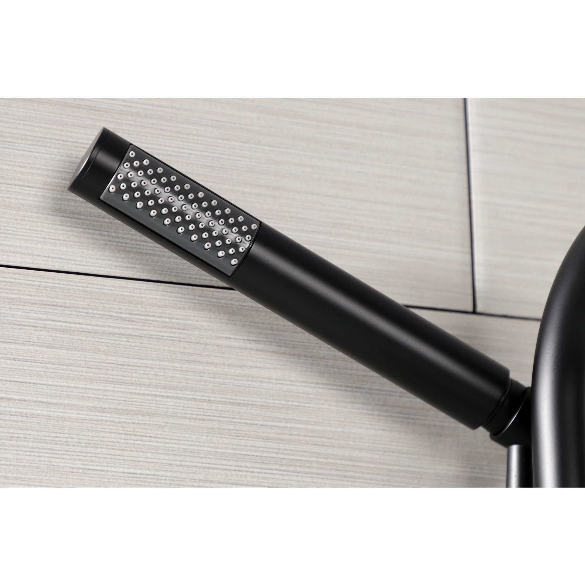 Kingston Brass AE8150RX Belknap 7-Inch Adjustable Wall Mount Clawfoot Tub Faucet, Matte Black