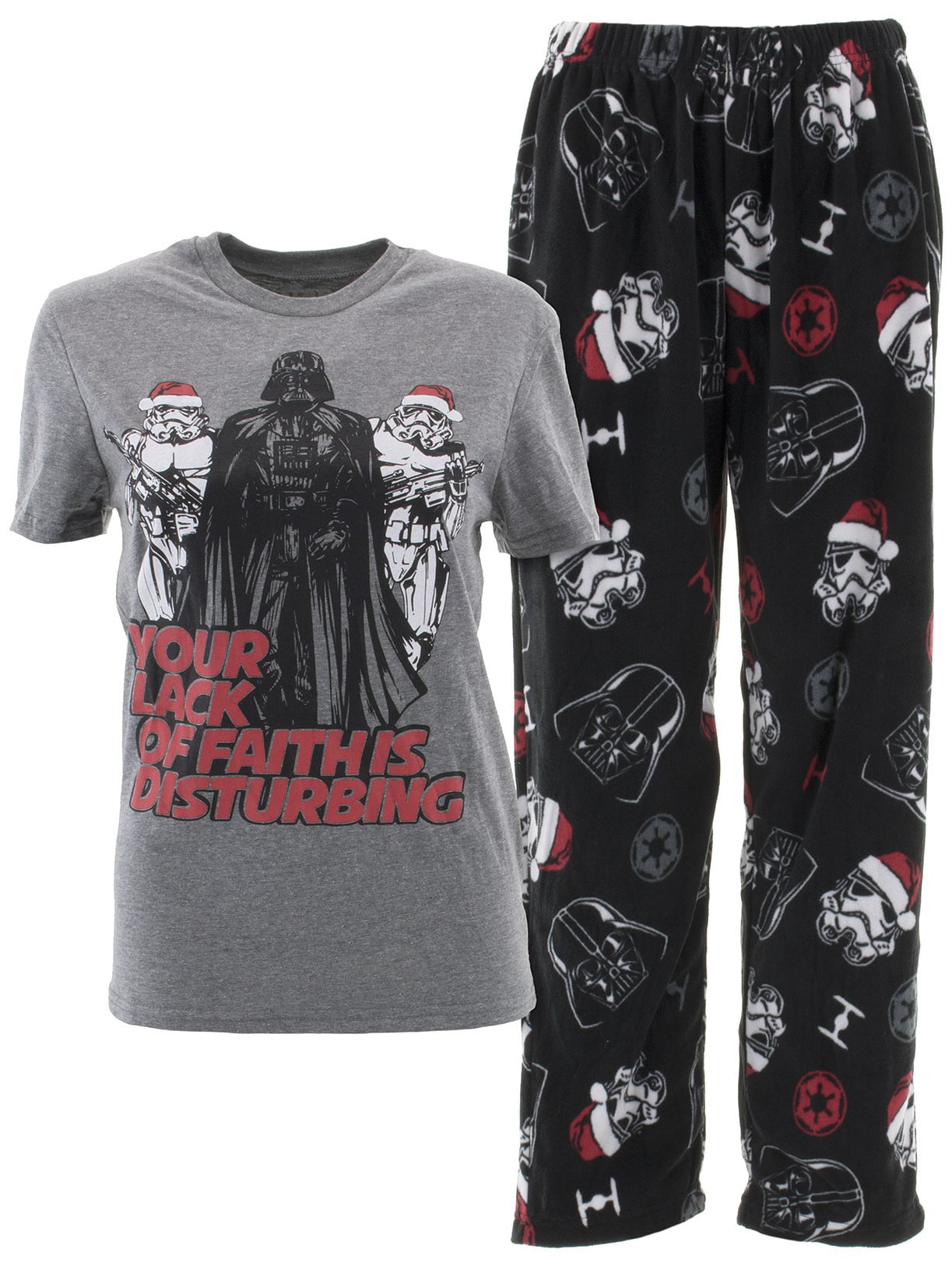 Star Wars Holiday Character Choir The Force Flannel Coat Pajama Set