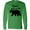 Kelly Green, variant on Inktastic Mimi Bear in Black Long Sleeve T-Shirt