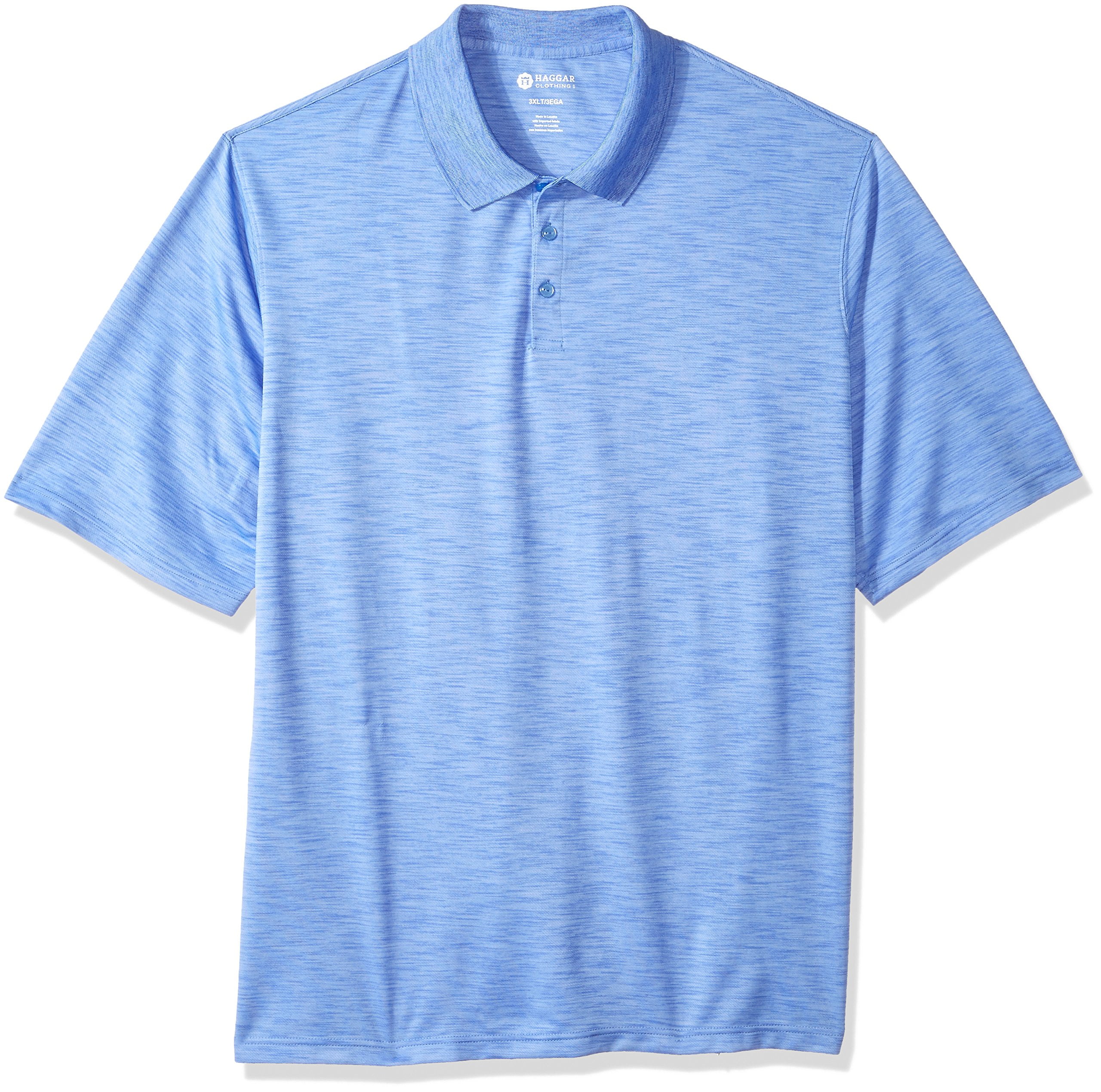 Haggar Casual Shirts - Ree Mens Space Dye Polo Short Sleeve Shirt 3X ...