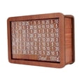 thumbnail image 2 of Alcancía de madera con contador, manualidades portátiles para ahorrar dinero con números para 1000 libras, 2 of 9