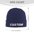 thumbnail image 2 of Custom Beanie Hat for Men, Add Your Photo, Pattern, Name or Text, Customized Winter Gift for Dad, Husband, Son, boyfriend., 2 of 8