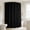 Black, variant on Qiopertar Solid Color Waterproof Shower Curtain, Thickened Polyester Bathroom Partition Curtain with Hooks, 70.87x70.87 Inch Holiday Decoration for Bathtub Window, Black
