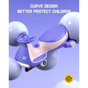 FanttikRide N7 Pro Electric Wiggle Car, Rechargeable Battery, 2-Speed, Anti-Rollover, Flashing Wheels, Bluetooth, Kids Car for Ages 3+, 150 lbs, Pink