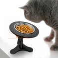 thumbnail image 4 of Tazones De Comida De Gato Elevados, Alimentador Antihorada De Acero Inoxidable Inclinado De 15 Ajustable Para Gatos Interiores, Adecuados Para Todas Las Edades, No, 4 of 7