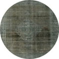 thumbnail image 1 of Ahgly Company Indoor Round Abstract Charcoal Gray Abstract Area Rugs, 5' Round, 1 of 6