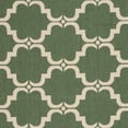 thumbnail image 3 of SAFAVIEH Courtyard Estelle Geometric Indoor/Outdoor Area Rug, 5'3" x 7'7", Dark Green/Beige, 3 of 4