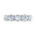 thumbnail image 3 of 2 Carat 5-Stone Diamond Wedding Band Ring in 14K White Gold (Ring Size 5.5), 3 of 6