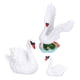 thumbnail image 5 of Adornos de cisne de resina de simulación, 3 piezas de adornos de cisne de resina, adornos de jardín, estatuilla de cisne construida para precisión, 5 of 9
