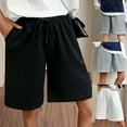 thumbnail image 3 of Egmy Womens Casual Loose Shorts Drawstring Elastic Waist Comfy Pants, 3 of 6