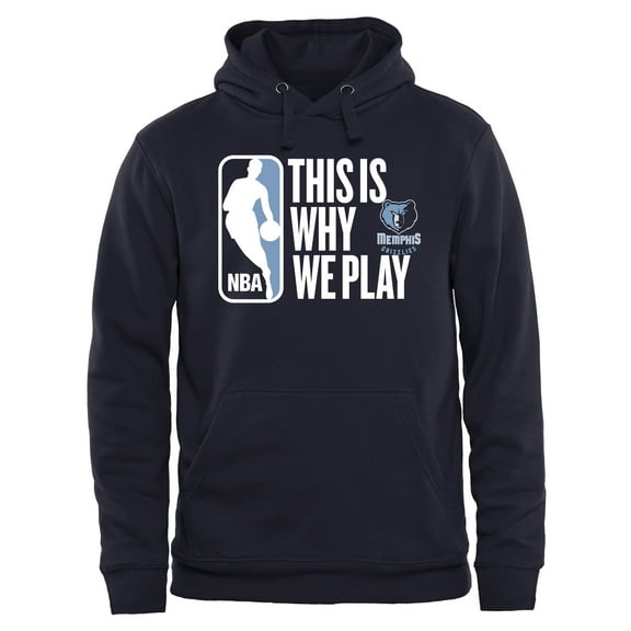 Men's Navy Memphis Grizzlies This Is Why We Play Pullover Hoodie