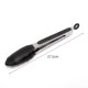 thumbnail image 1 of Pinzas de Cocina Profesionales, Pinzas para Barbacoa Negras de 23 cm, Acero Inoxidable y Silicona de Calidad Alimentaria, Pinzas de Cocina Resistentes al Calor, 1 of 5