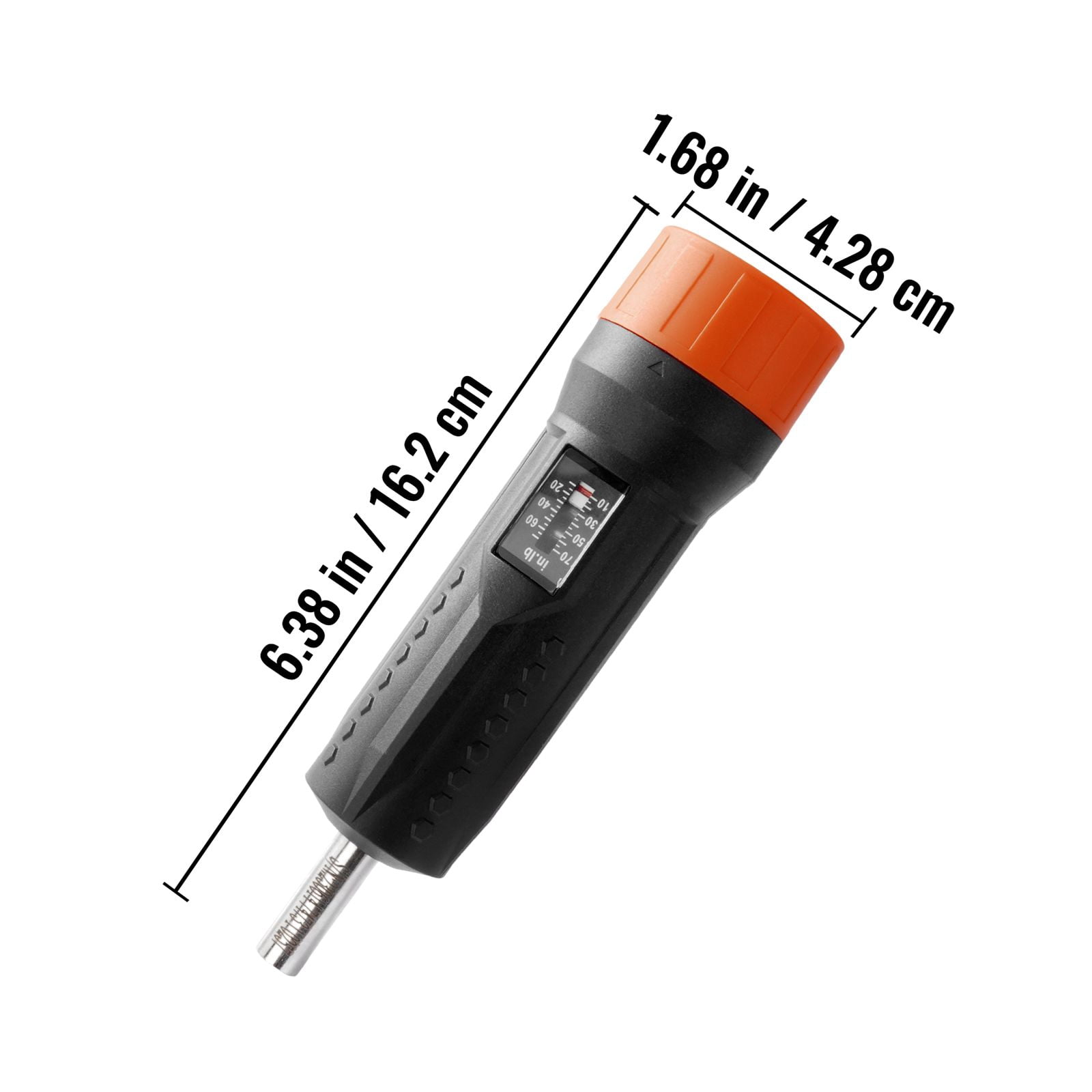 Dranite 1/4" Drive Torque Screwdriver Set with 12 Bits, 10-70 in-lbs Adjustable Wrench, Magnetic Tip & Case Included - Window Display for Precision Control